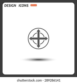 Remote controller's dial, knob, joystick template. icon. vector design