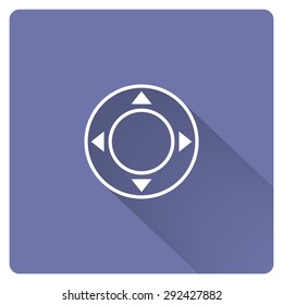 Remote controller's dial, knob, joystick template. icon. vector design