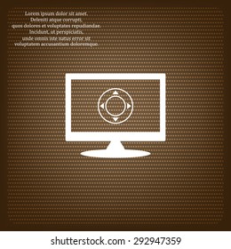 Remote controller's dial, knob, joystick template. icon. vector design