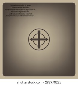 Remote controller's dial, knob, joystick template. icon. vector design