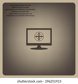 Remote controller's dial, knob, joystick template. icon. vector design