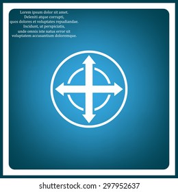 Remote controller's dial, knob, joystick template. icon. vector design