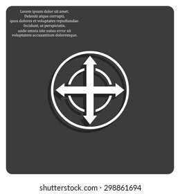 Remote controller's dial, knob, joystick template. icon. vector design