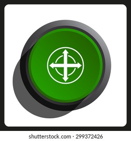 Remote controller's dial, knob, joystick template. icon. vector design