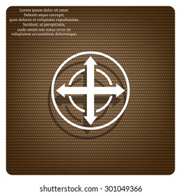 Remote controller's dial, knob, joystick template. icon. vector design