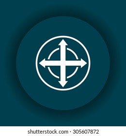 Remote controller's dial, knob, joystick template. icon. vector design