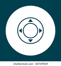Remote controller's dial, knob, joystick template. icon. vector design