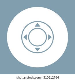 Remote controller's dial, knob, joystick template. icon. vector design