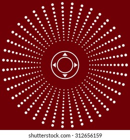 Remote controller's dial, knob, joystick template. icon. vector design