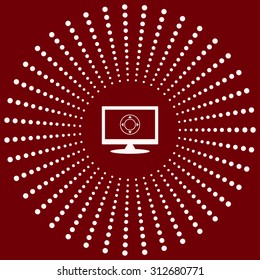 Remote controller's dial, knob, joystick template. icon. vector design