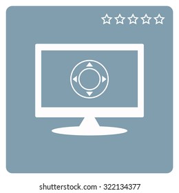 Remote controller's dial, knob, joystick template. icon. vector design