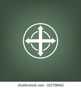 Remote controller's dial, knob, joystick template. icon. vector design