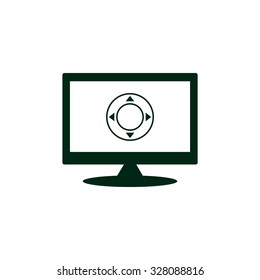 Remote controller's dial, knob, joystick template. icon. vector design