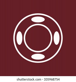 Remote controller's dial, knob, joystick template. icon. vector design