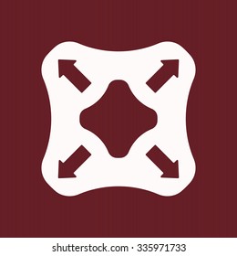 Remote controller's dial, knob, joystick template. icon. vector design