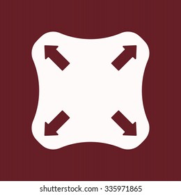 Remote controller's dial, knob, joystick template. icon. vector design