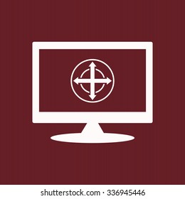 Remote controller's dial, knob, joystick template. icon. vector design