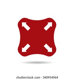 Remote controller's dial, knob, joystick template. icon. vector design