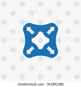 Remote controller's dial, knob, joystick template. icon. vector design