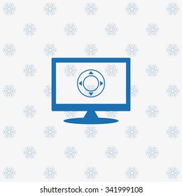 Remote controller's dial, knob, joystick template. icon. vector design