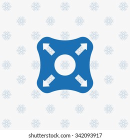 Remote controller's dial, knob, joystick template. icon. vector design