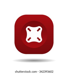 Remote controller's dial, knob, joystick template. icon. vector design