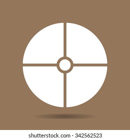 Remote controller's dial, knob, joystick icon