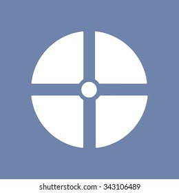Remote controller's dial, knob, joystick icon