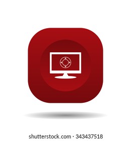 Remote controller's dial, knob, joystick template. icon. vector design