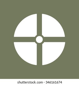 Remote controller's dial, knob, joystick icon