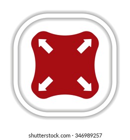 Remote controller's dial, knob, joystick template. icon. vector design