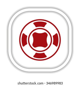 Remote controller's dial, knob, joystick template. icon. vector design