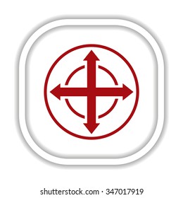 Remote controller's dial, knob, joystick template. icon. vector design