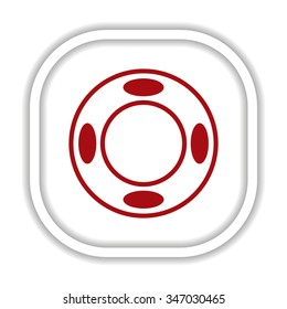 Remote controller's dial, knob, joystick template. icon. vector design