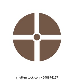 Remote controller's dial, knob, joystick icon