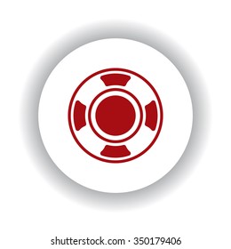 Remote controller's dial, knob, joystick template icon, vector illustration. Modern design. Flat design style