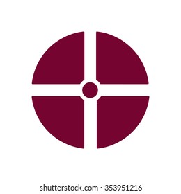 Remote controller's dial, knob, joystick icon