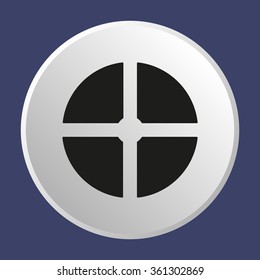 Remote controller's dial, knob, joystick icon
