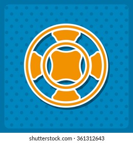 Remote controller's dial, knob, joystick template icon, vector illustration. Modern design. Flat design style