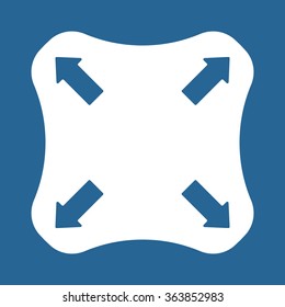 Remote controller's dial, knob, joystick template icon, vector illustration. Modern design. Flat design style