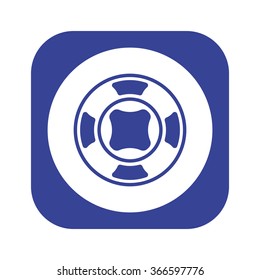 Remote controller's dial, knob, joystick template icon, vector illustration. Modern design. Flat design style