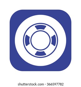 Remote controller's dial, knob, joystick template icon, vector illustration. Modern design. Flat design style