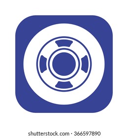 Remote controller's dial, knob, joystick template icon, vector illustration. Modern design. Flat design style
