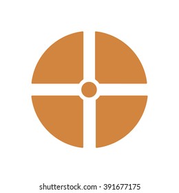 Remote controller's dial, knob, joystick icon