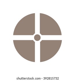 Remote controller's dial, knob, joystick  icon, vector illustration. Flat design style