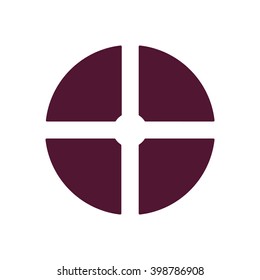Remote controller's dial, knob, joystick  icon, vector illustration. Flat design style