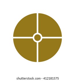 Remote controller's dial, knob, joystick   icon, vector illustration.  Flat design style.