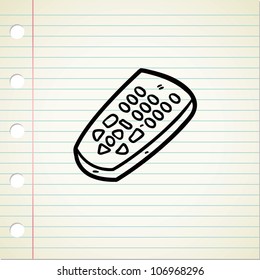 remote in doodle style