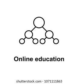remote education icon. Element of school icon for mobile concept and web apps. Thin line icon for website design and development, app development. Premium icon on white background