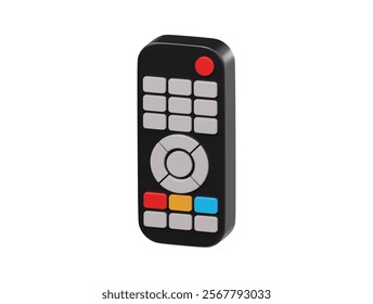Remote icon 3d rendering illustration